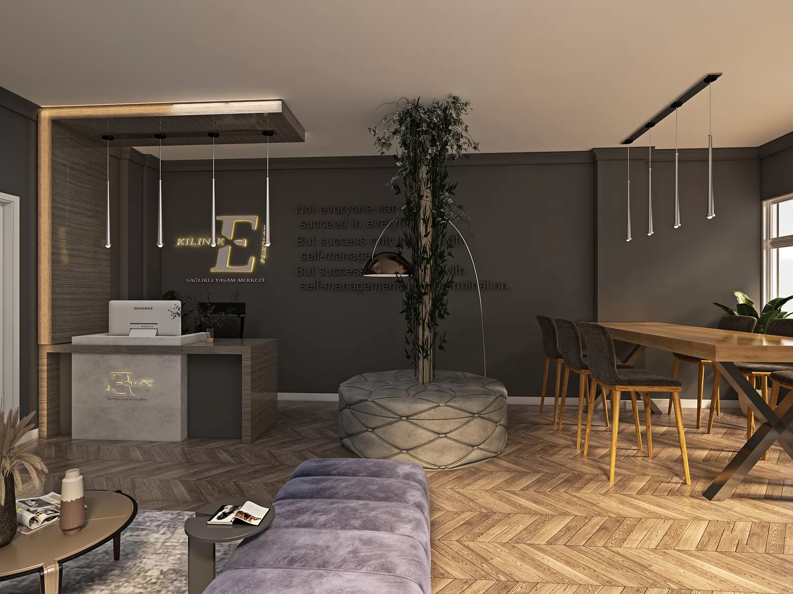 Klinik 'E' | Mimarlık | İç Mimarlık | 3D Tasarım |Uygulama